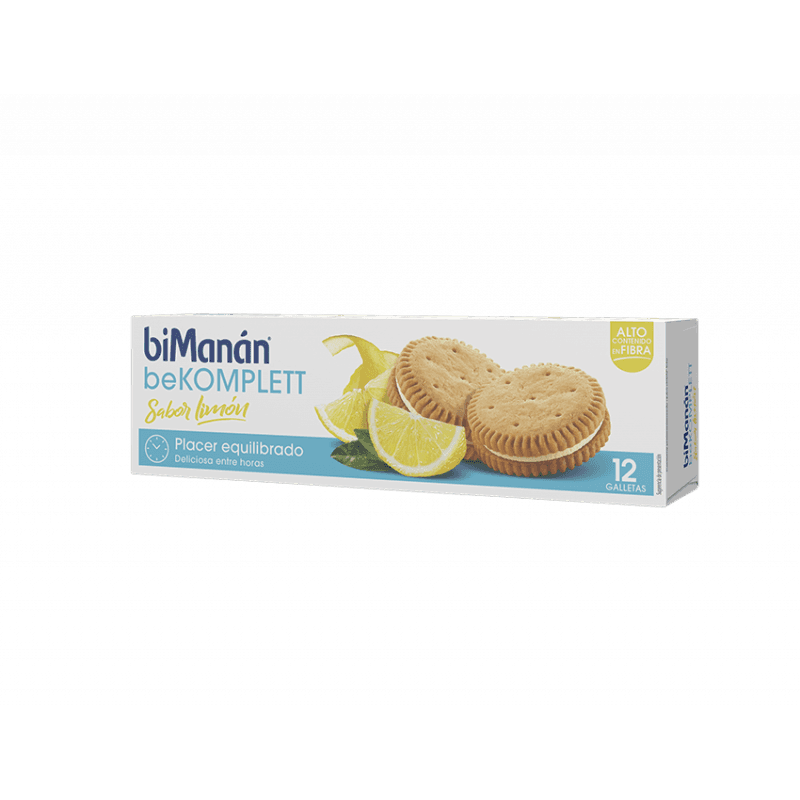 biManán beKomplett Galletas Limón 12 unidades