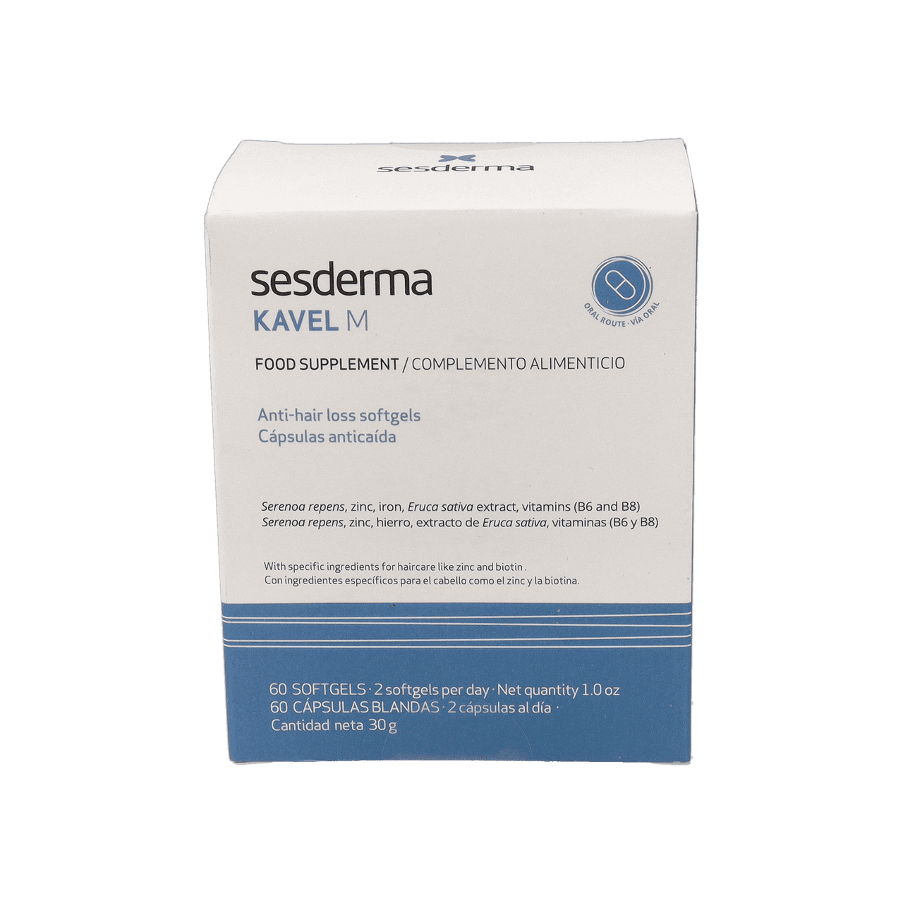 Sesderma Kavel M 60 Cápsulas Anticaída