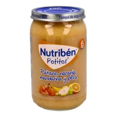 Nutribén Potito Plátano, Naranja, Mandarina y Pera