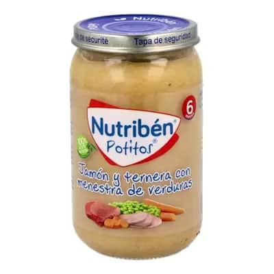 Nutriben Jamón y Ternera con Menestra de Verduras
