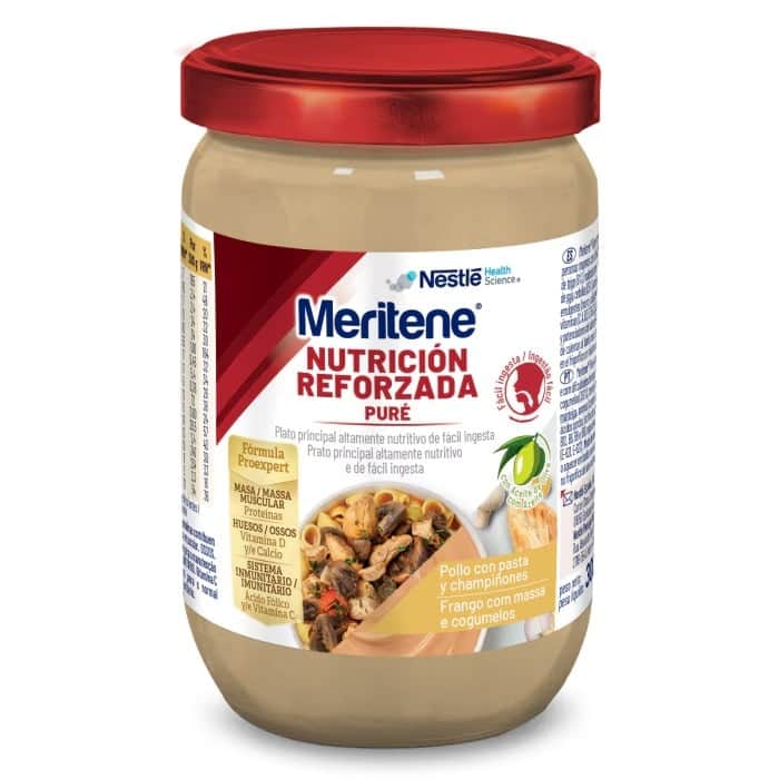 Meritene Puré Pollo con Pasta y Champiñones 300g