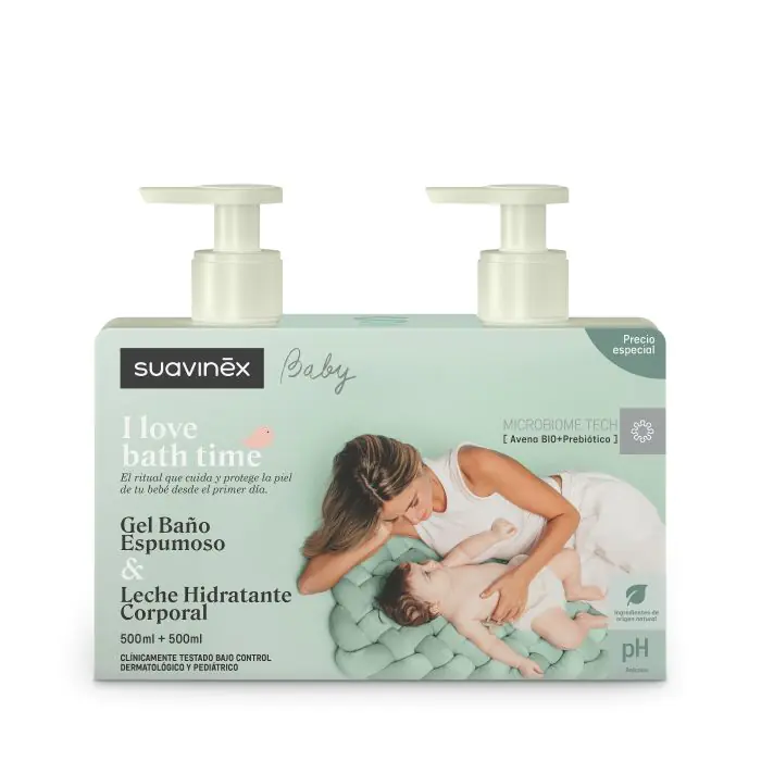 Suavinex Baby Pack Gel Baño Espumoso & Leche Hidratante Corporal 500ml