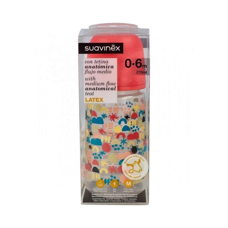 Suavinex Biberón Tetina Anatómica 0-6 Meses 270ml