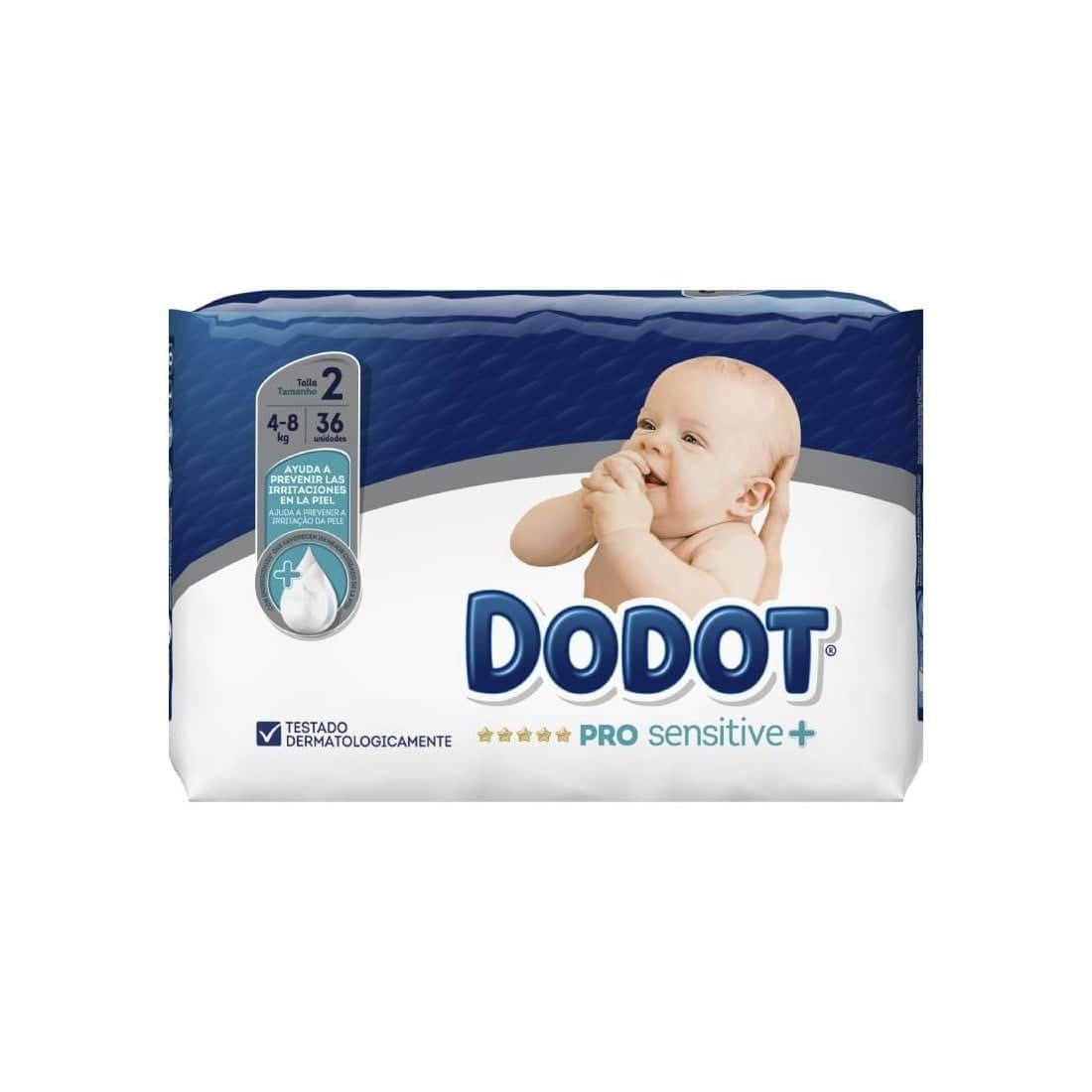 Dodot Pro Sensitive T2 4-8KG 36 unidades