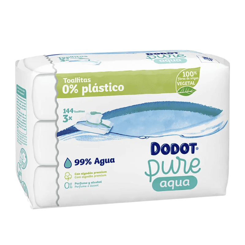 Dodot Toallitas Pure Aqua 144 unidades