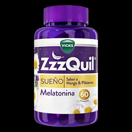 ZzzQuil Natura Mango y Plátano 60 gummies