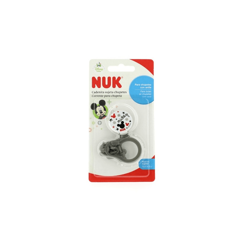 Nuk Cadenita Sujeta Chupetes Mickey 1 unidad
