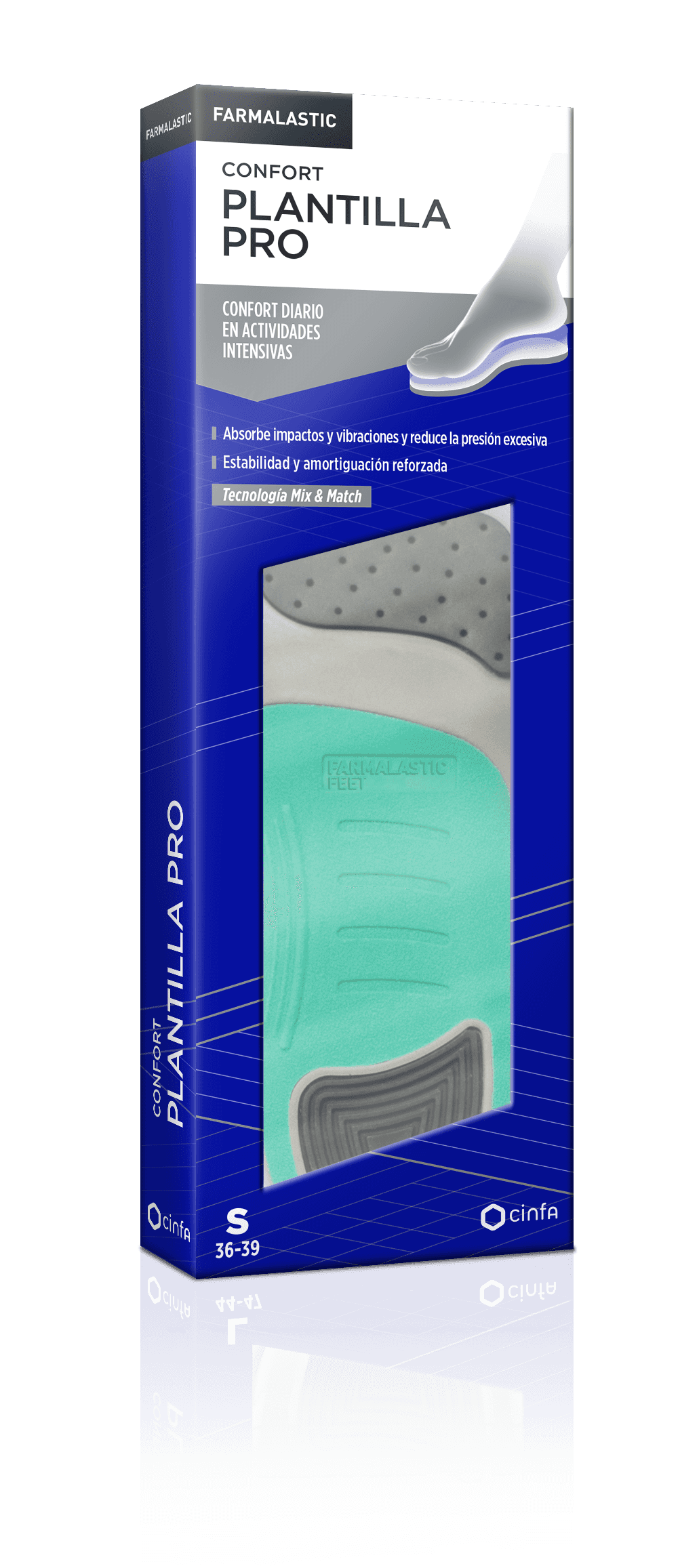 Farmalastic Plantilla Pro Activ Intens Talla S (36-39)