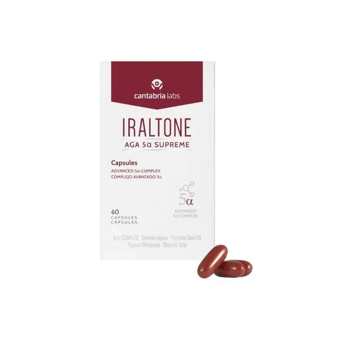 Iraltone AGA 5α Supreme Cápsulas Anticaída Capilar 60 cápsulas
