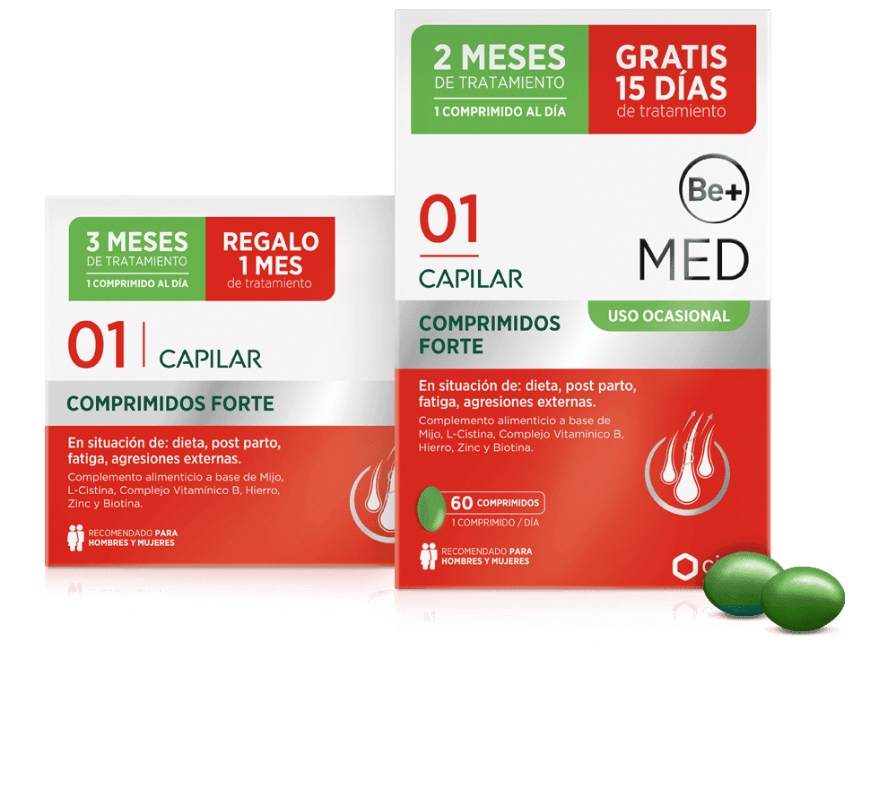 Be+ Med Capilar Anticaída Uso Ocasional Forte 90 comprimidos