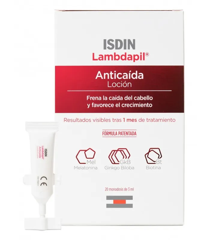 Isdin Lambdapil anticaída loción 20 monodosis 3ml