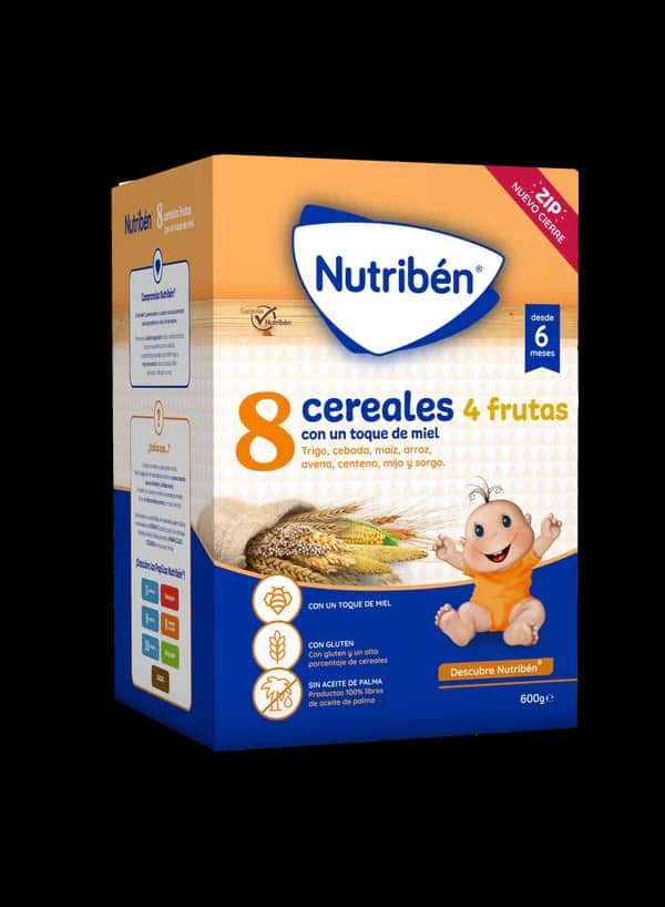 Nutriben 8 Cereales Miel y 4 Frutas 600g