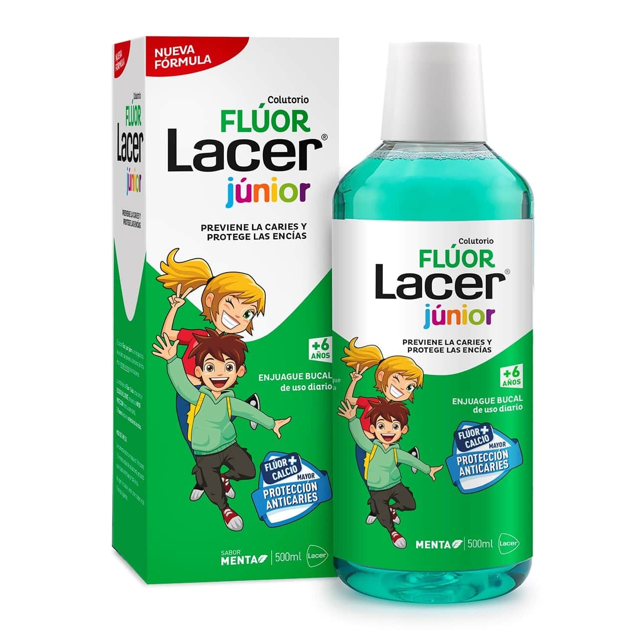 Lacer Junior Enjuague Bucal Menta 500ml