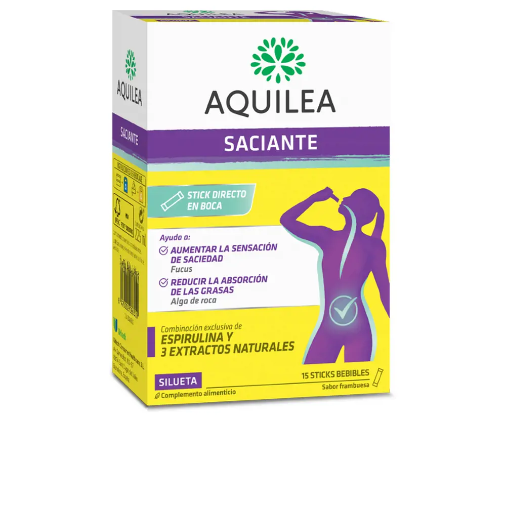 Aquilea Saciante 15 sticks 15ml sabor piña