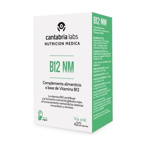 Cantabria Labs B12 NM 20 cápsulas