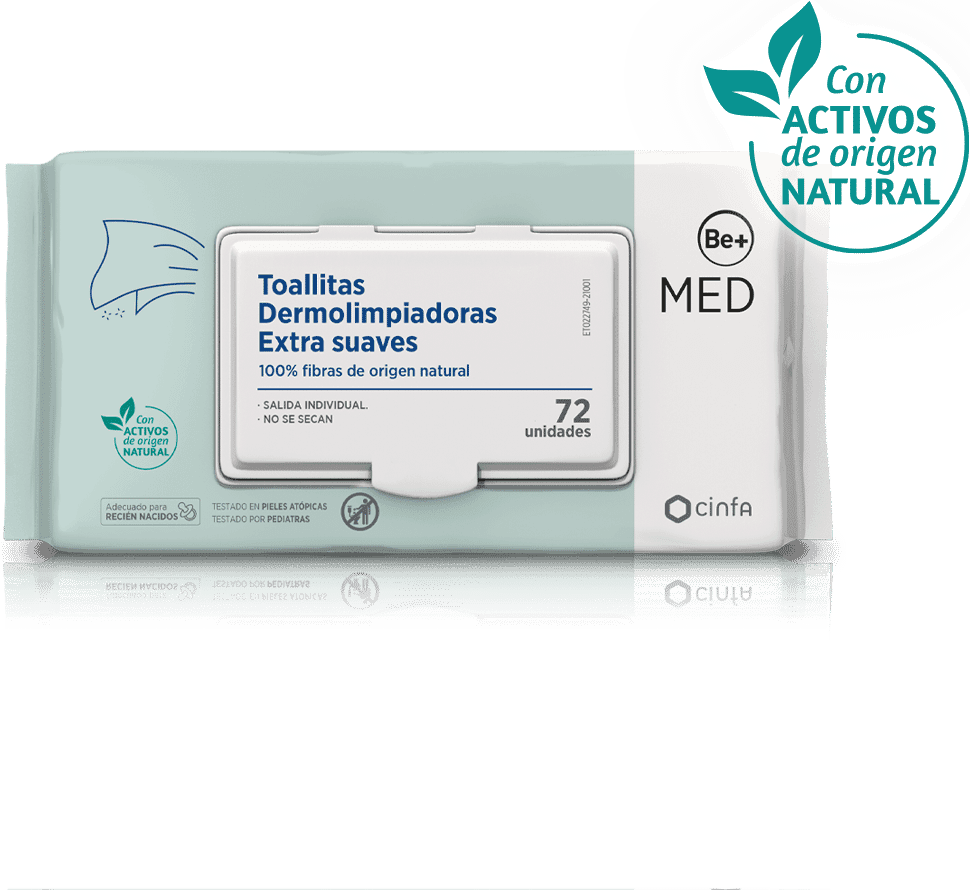 Be+ Med Pediatrics Toallitas Dermolimpiadoras 72 uds
