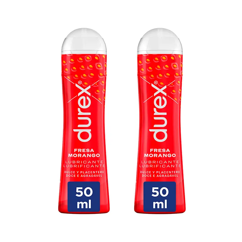 Durex Fresa Lubricante Íntimo Fresa Pack Duplo 2x50ml