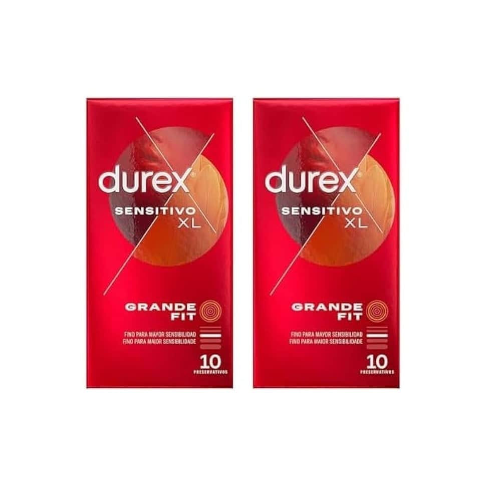 Durex Sensitivo XL Preservativos Pack Duplo 2x10 unidades