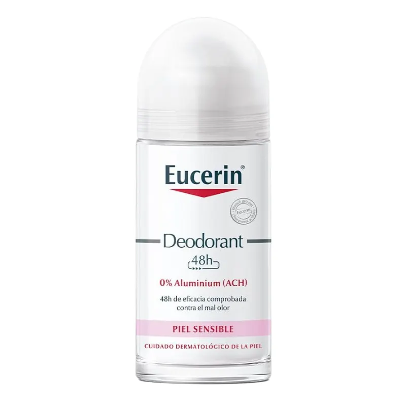 Eucerin Desodorante Piel Sensible 0% Aluminio 48h Roll-On 50ml