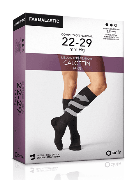 Farmalastic Calcetín Compresión Normal Talla Extra Grande Negro 2 unidades