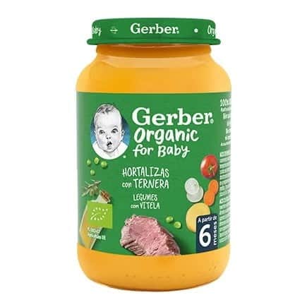 Gerber Hortalizas con Ternera 190g