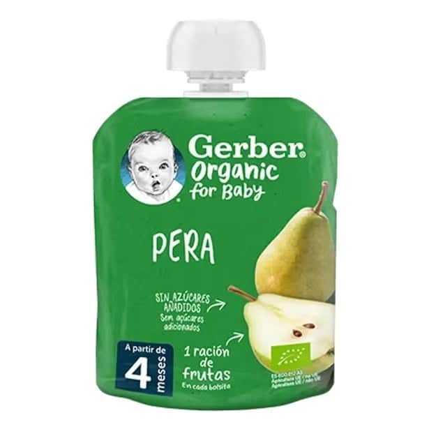Gerber Organic Pouch Pera 90g
