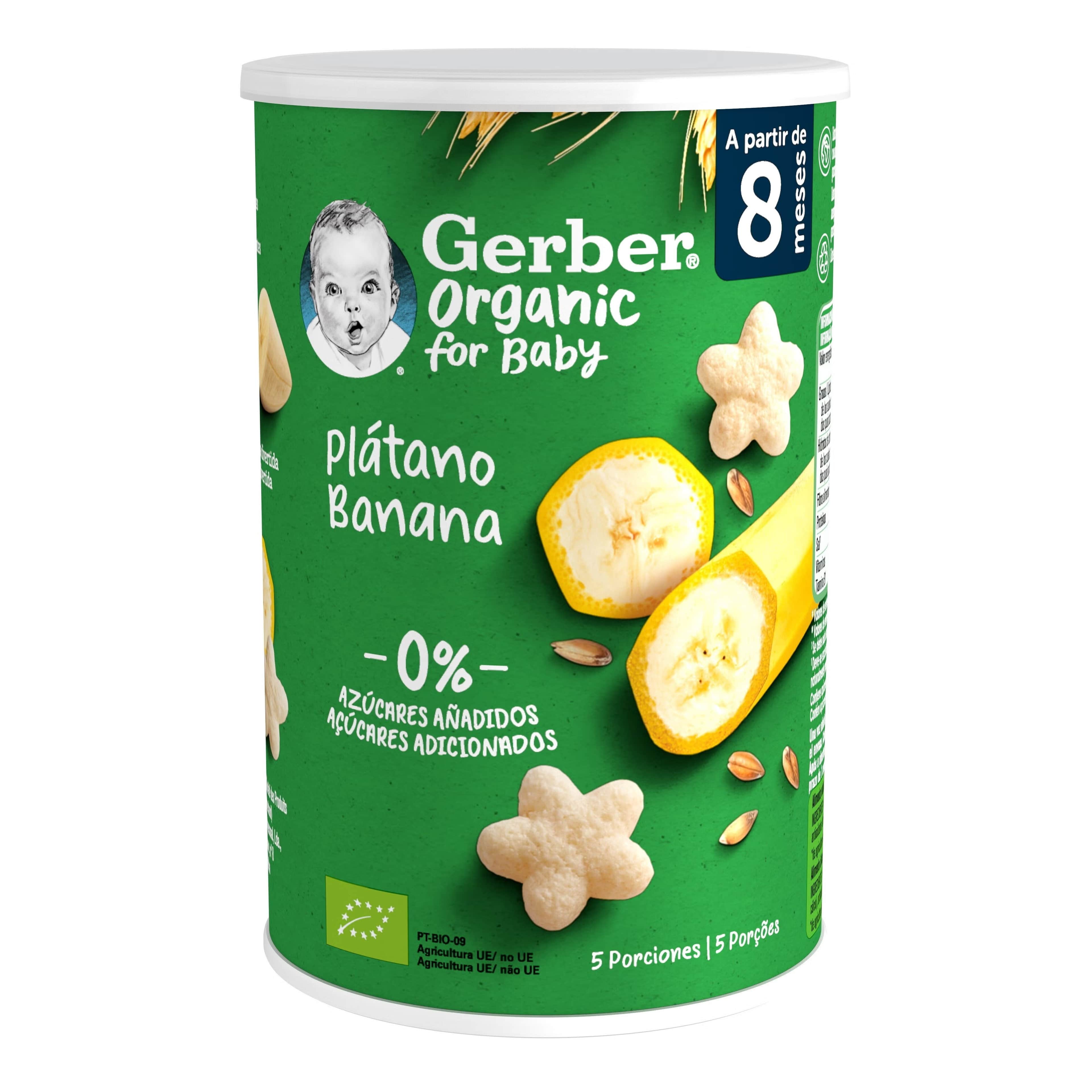 Gerber Organic Puffs Plátano 35g
