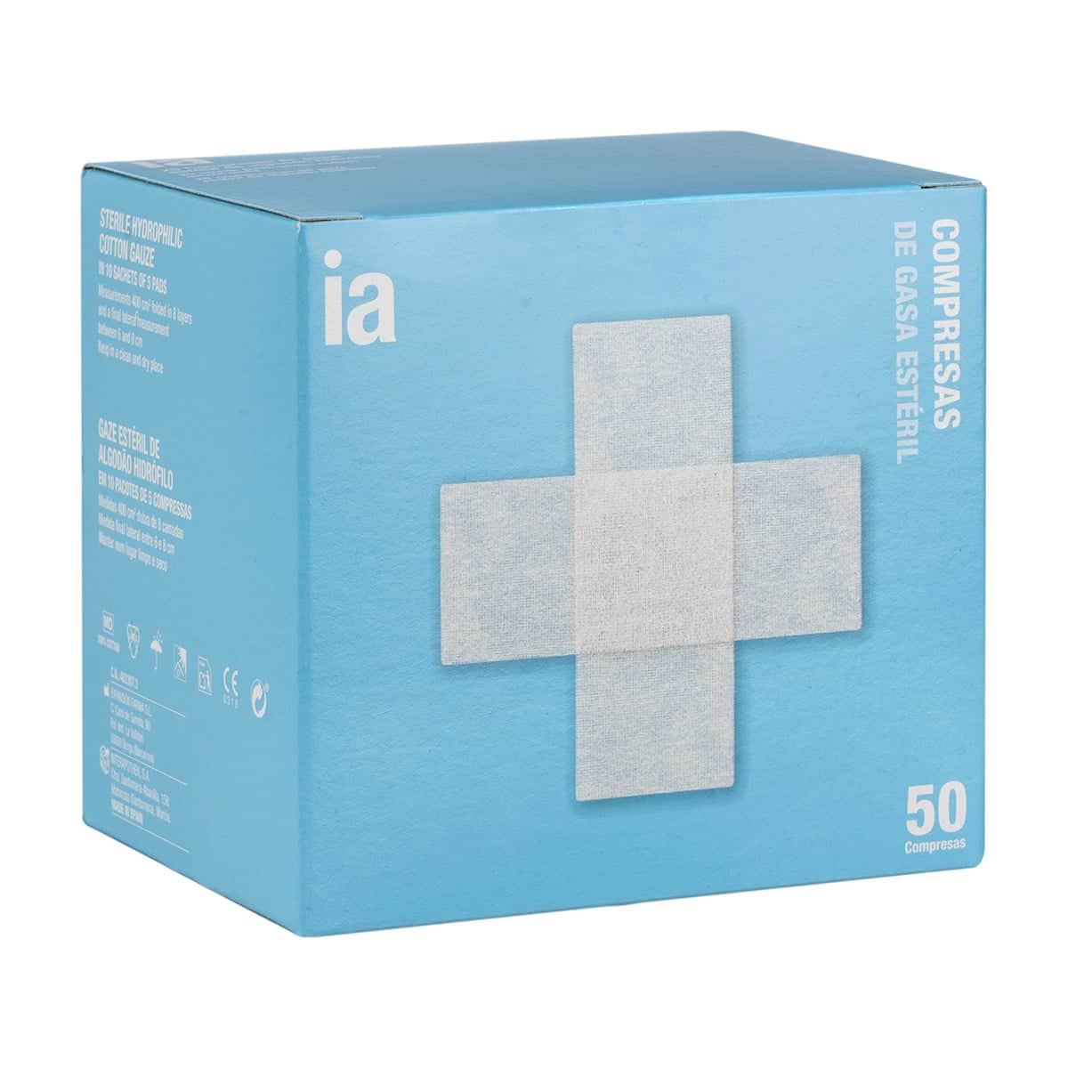Interapothek Compresas Gasa Estéril 50uds