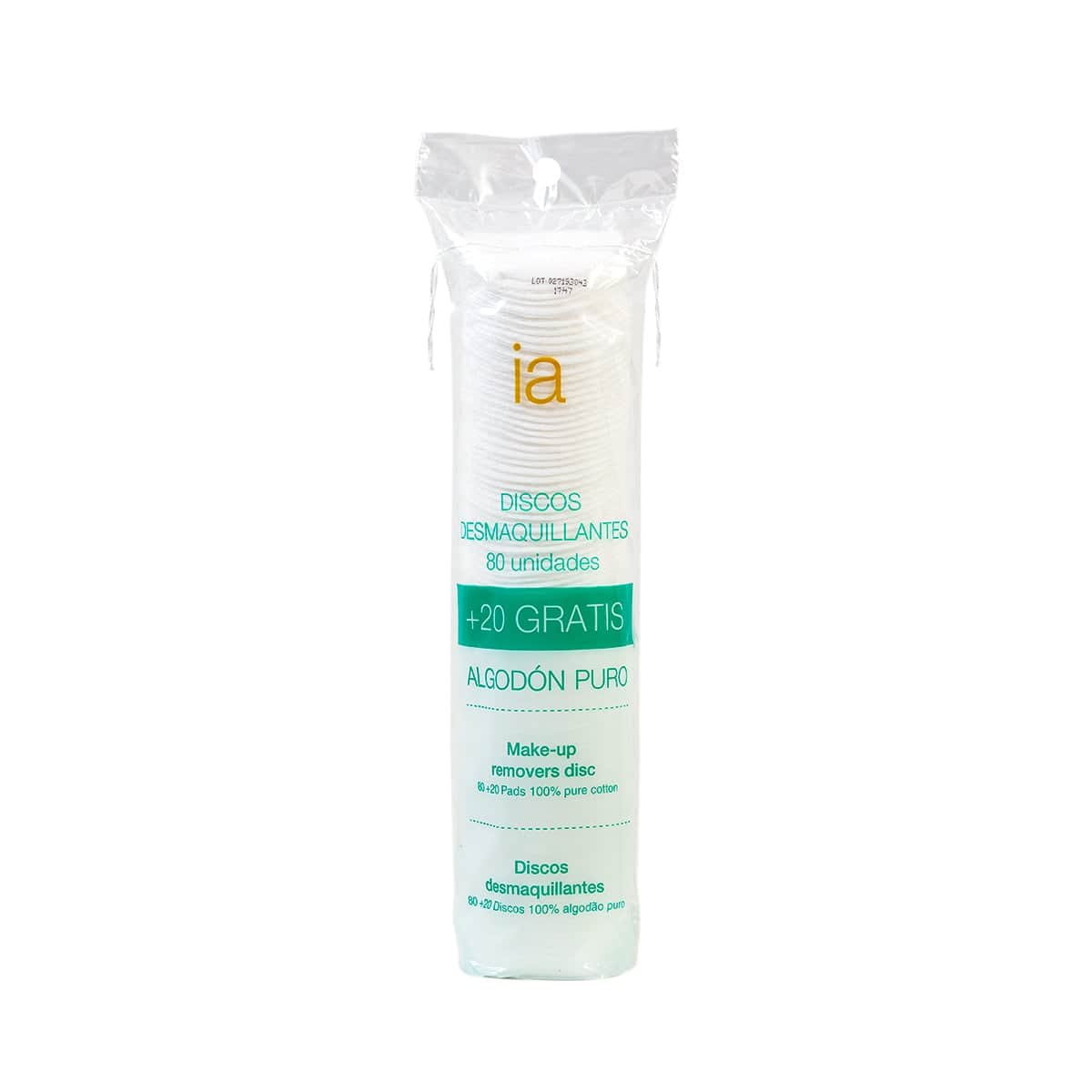 Interapothek Discos Desmaquillantes Algodón 80 unidades