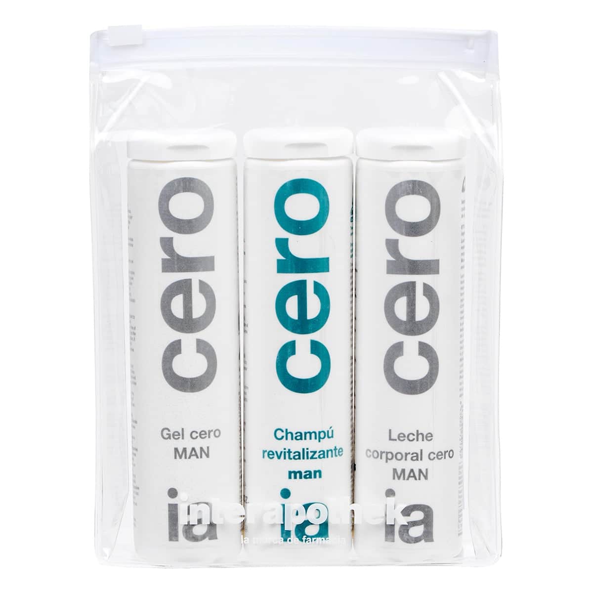 Interapothek Neceser De Viaje Hombre Gel + Champú + Leche Hidratante 3x100ml