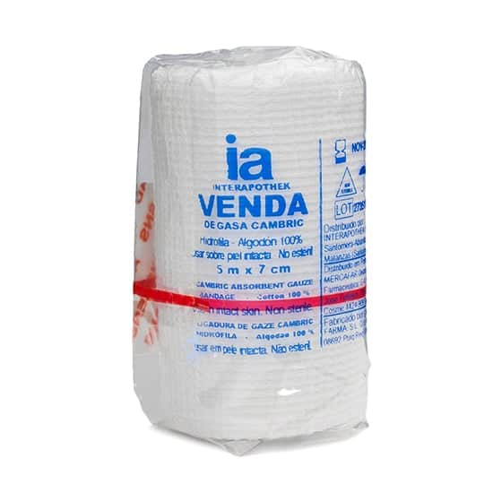 Interapothek Venda Cambric Hidrófila 5x7cm