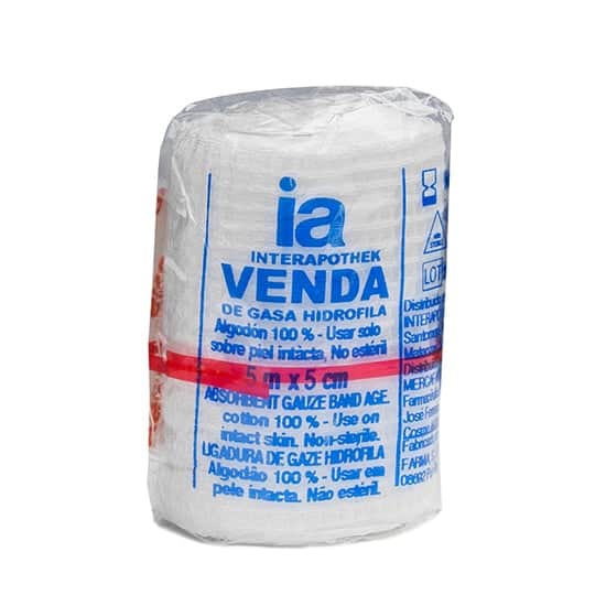 Interapothek Venda Gasa Hidrófila 5x5cm
