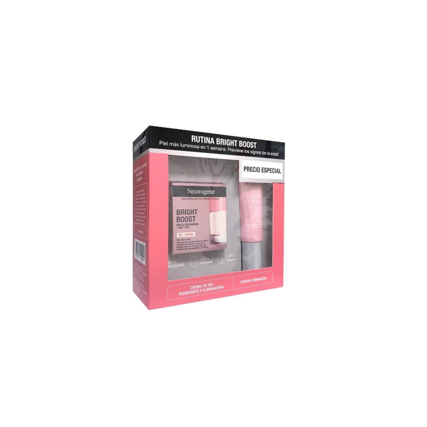 Neutrogena Bright Boost Gel Crema 50ml + Serum Lote 30ml