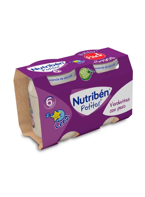 Nutriben Verduritas con Pavo 2x190g