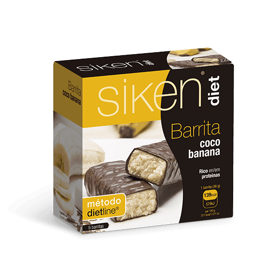 Siken Diet Barrita Coco-Banana 5 unidades