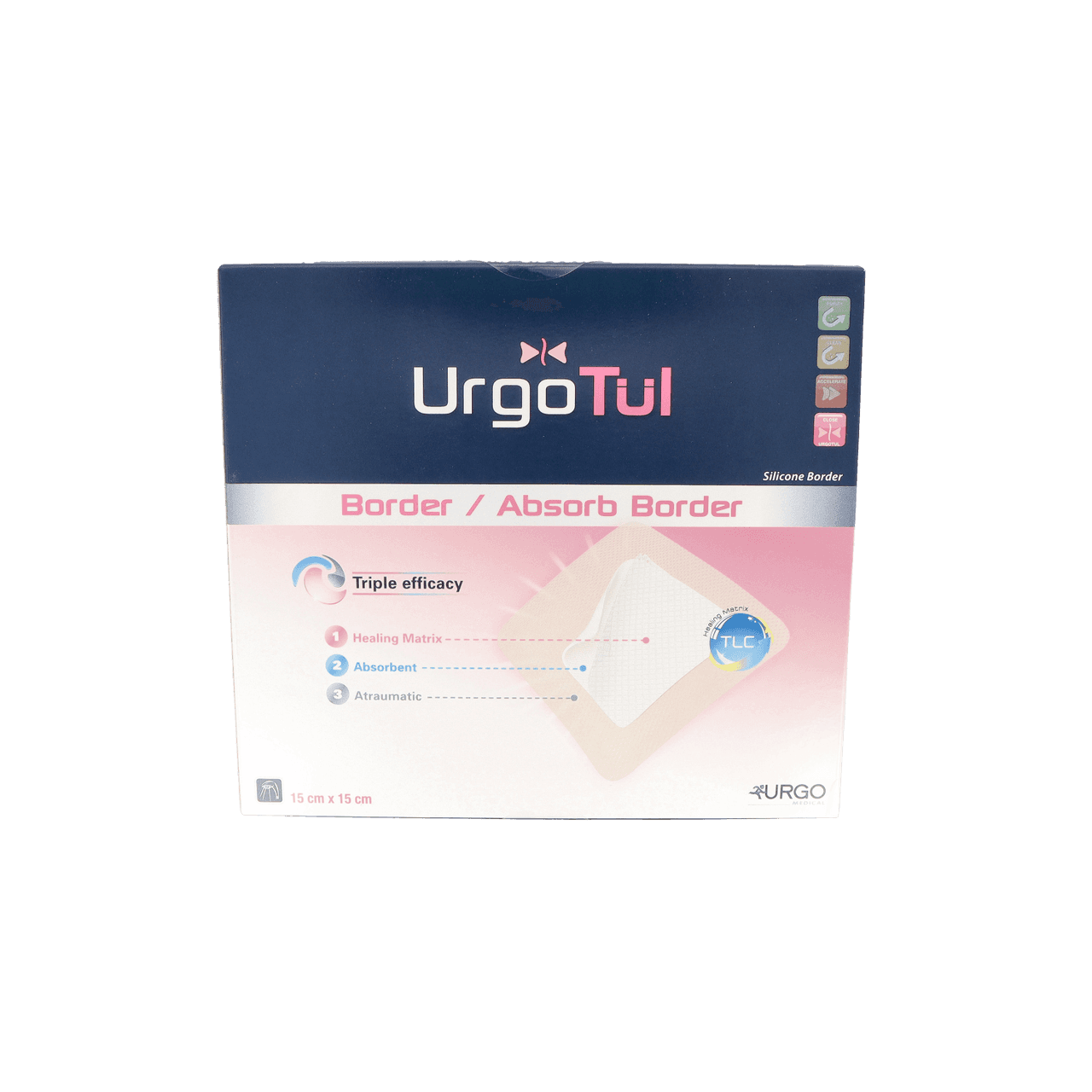 Urgo Urgotul Absorb Border 15x15cm 3 unidades