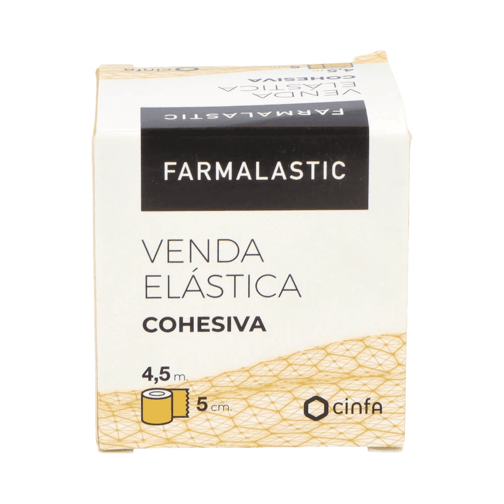 Farmalastic Venda Elástica Cohesiva Blanca 4,5m x 5cm
